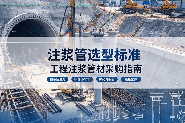 瑶海注浆管选型标准