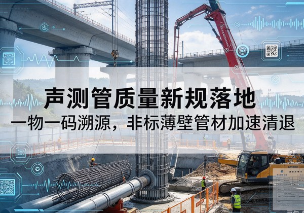 瑶海声测管质量新规落地，一物一码溯源，非标薄壁管材加速清退